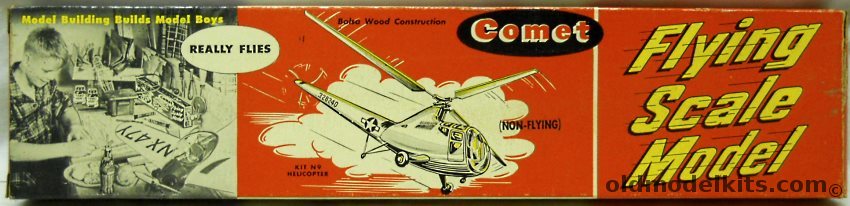 Comet Sikorsky R-6 Helicopter - 21 Inch Rotor Span - Coke Bottle Issue, N9-29 plastic model kit